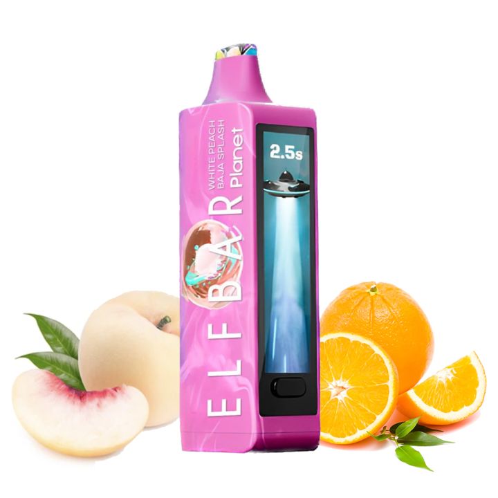 Elf Bar Planet 25000 Білий Персик Цитруси 5%