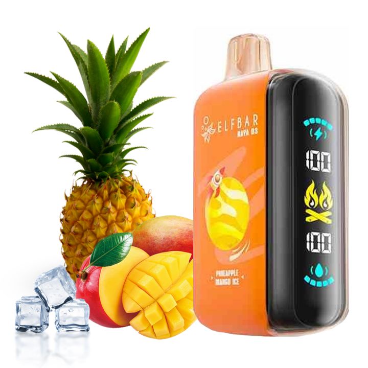 Elf Bar Raya D3 25000 Ананас Манго Лід 5%