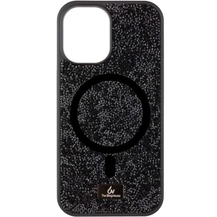 TPU чохол Bling World Rock Diamond with MagSafe для Apple iPhone 15 (6.1