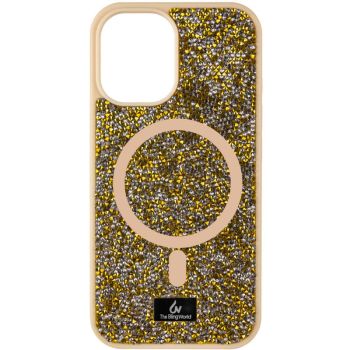 TPU чохол Bling World Rock Diamond with MagSafe для Apple iPhone 15 (6.1