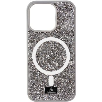TPU чохол Bling World Rock Diamond with MagSafe для Apple iPhone 15 (6.1