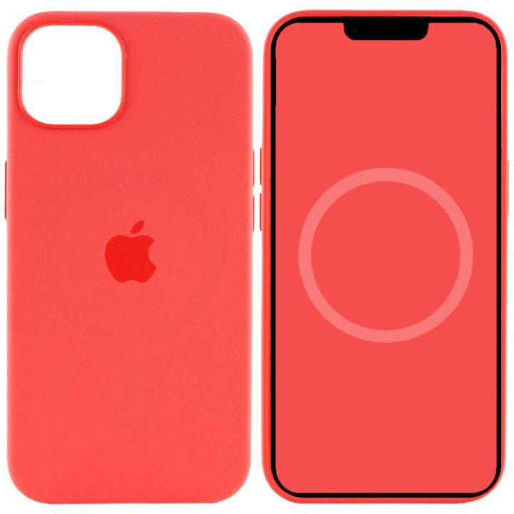 Чохол Silicone case (AAA) full with Magsafe and Animation для Apple iPhone 15 Plus (6.7