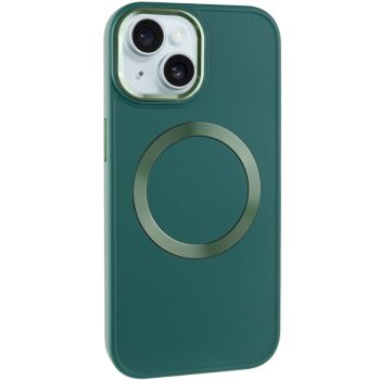 TPU чохол Bonbon Metal Style with MagSafe для Apple iPhone 15 (6.1