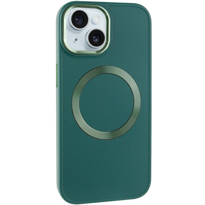 TPU чохол Bonbon Metal Style with MagSafe для Apple iPhone 15 (6.1
