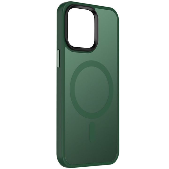 TPU+PC чохол Metal Buttons with MagSafe Colorful для Apple iPhone 15 Plus (6.7