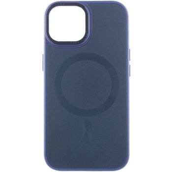 Чохол TPU+Glass Sapphire Midnight Open Camera with MagSafe для Apple iPhone 15 (6.1