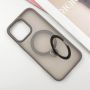 TPU+PC чохол Metal Buttons with MagSafe Colorful HQ Ring для Apple iPhone 15 (6.1