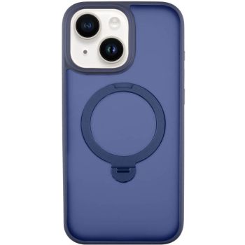TPU+PC чохол Metal Buttons with MagSafe Colorful HQ Ring для Apple iPhone 15 (6.1