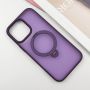 TPU+PC чохол Metal Buttons with MagSafe Colorful HQ Ring для Apple iPhone 15 (6.1