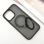 TPU+PC чохол Metal Buttons with MagSafe Colorful HQ Ring для Apple iPhone 15 (6.1